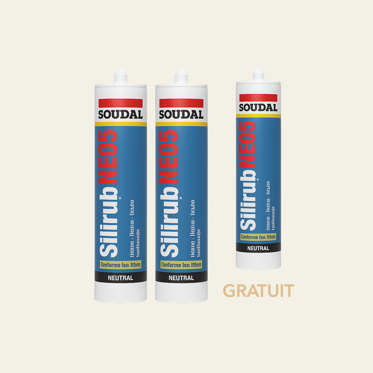 2+1 Mastic silicone Neo5 Blanc
