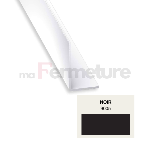 Corniere PVC 50x60mm - Noir 9005 - Secable