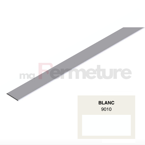 Plat PVC de 40mm - Blanc 9010 - Rehau